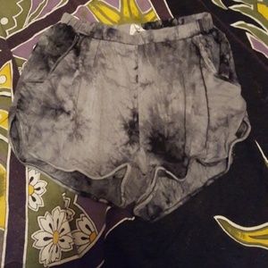 High waisted the dye shorts
