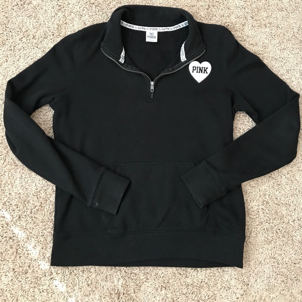 PINK half zip sweatshirt
