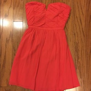 Kimchi blue coral skater strapless dress