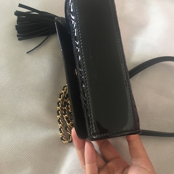 New Tory Burch Fleming Micro Crossbody Bag，Black - Picture 4 of 8