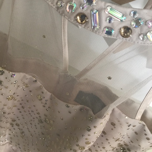 Tan Sparkly Dress- NEVER WORN - Picture 4 of 5