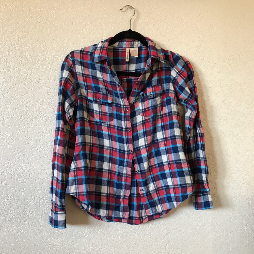 flannel. size med. euc. $10.