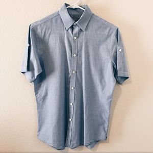 MENS Murano Short Sleeve Dress Shirt (S)