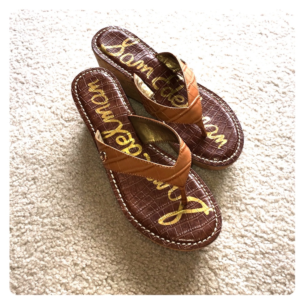 Women's Sam Edelman wedge flip flops