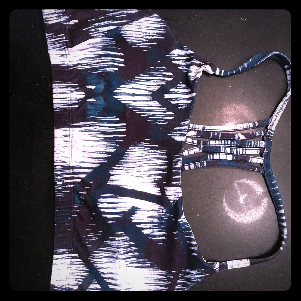 Aztec Inspired Printed Sports Bra