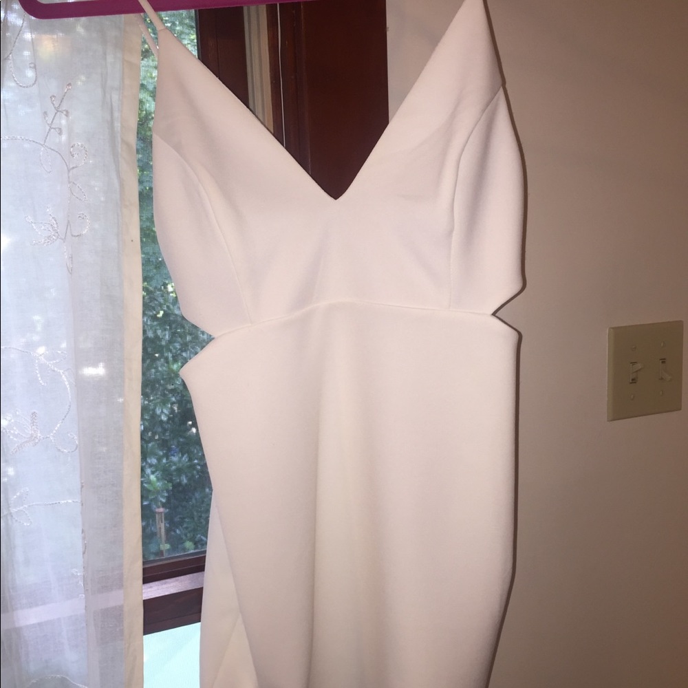 White mini dress