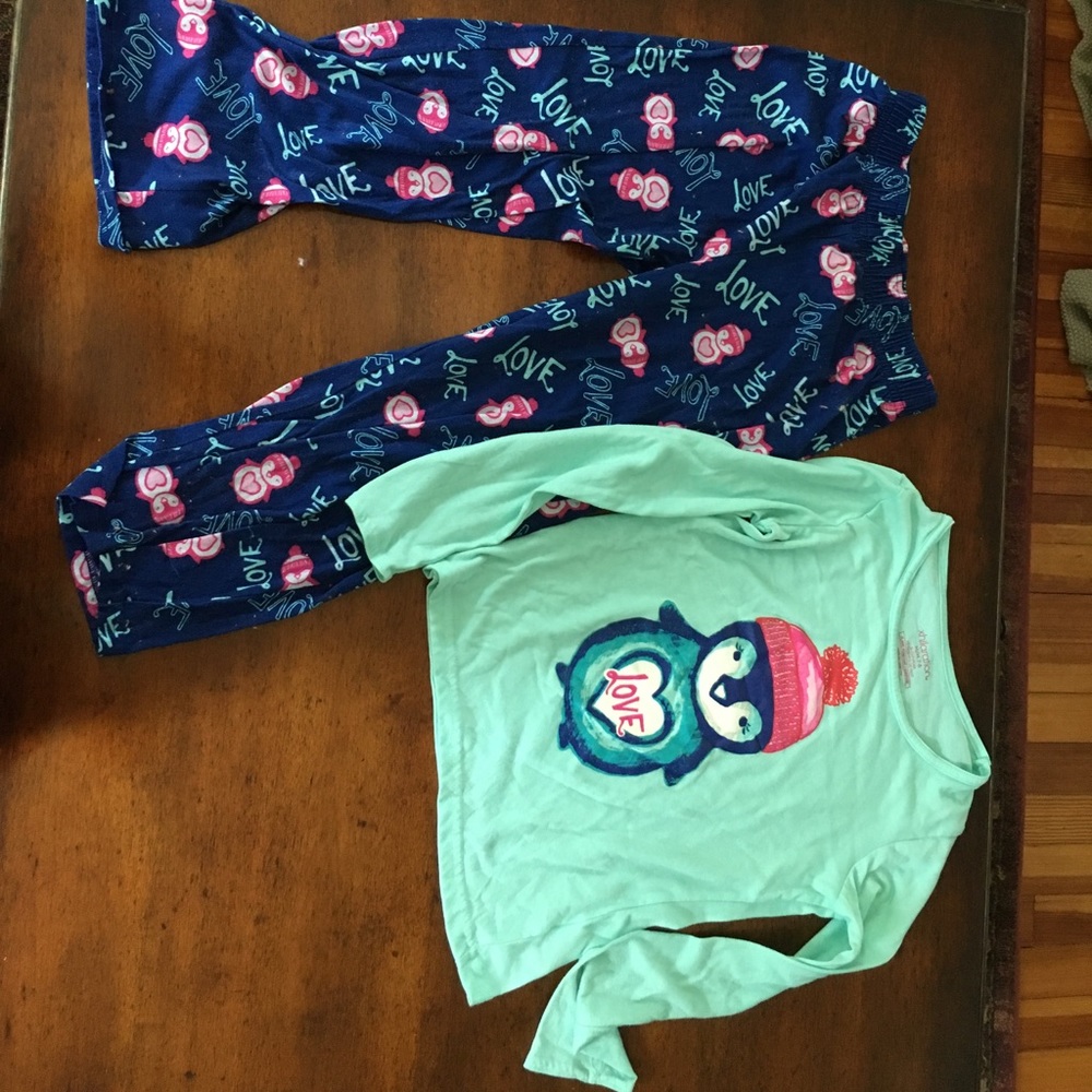 7-8 year pyjama set girl nice design