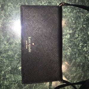 Kate Spade black wallet/crossbody