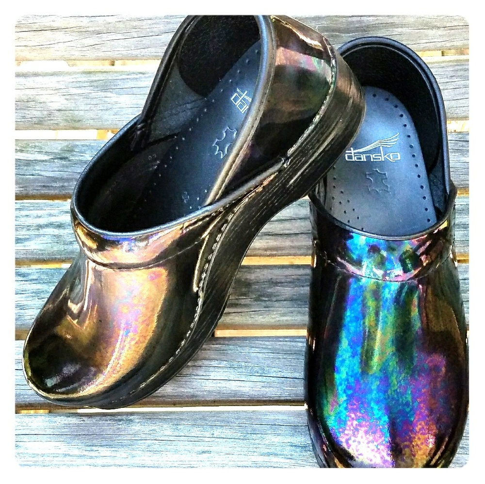 Dansko Oil Slick Professional Nursing Clogs/ Mules