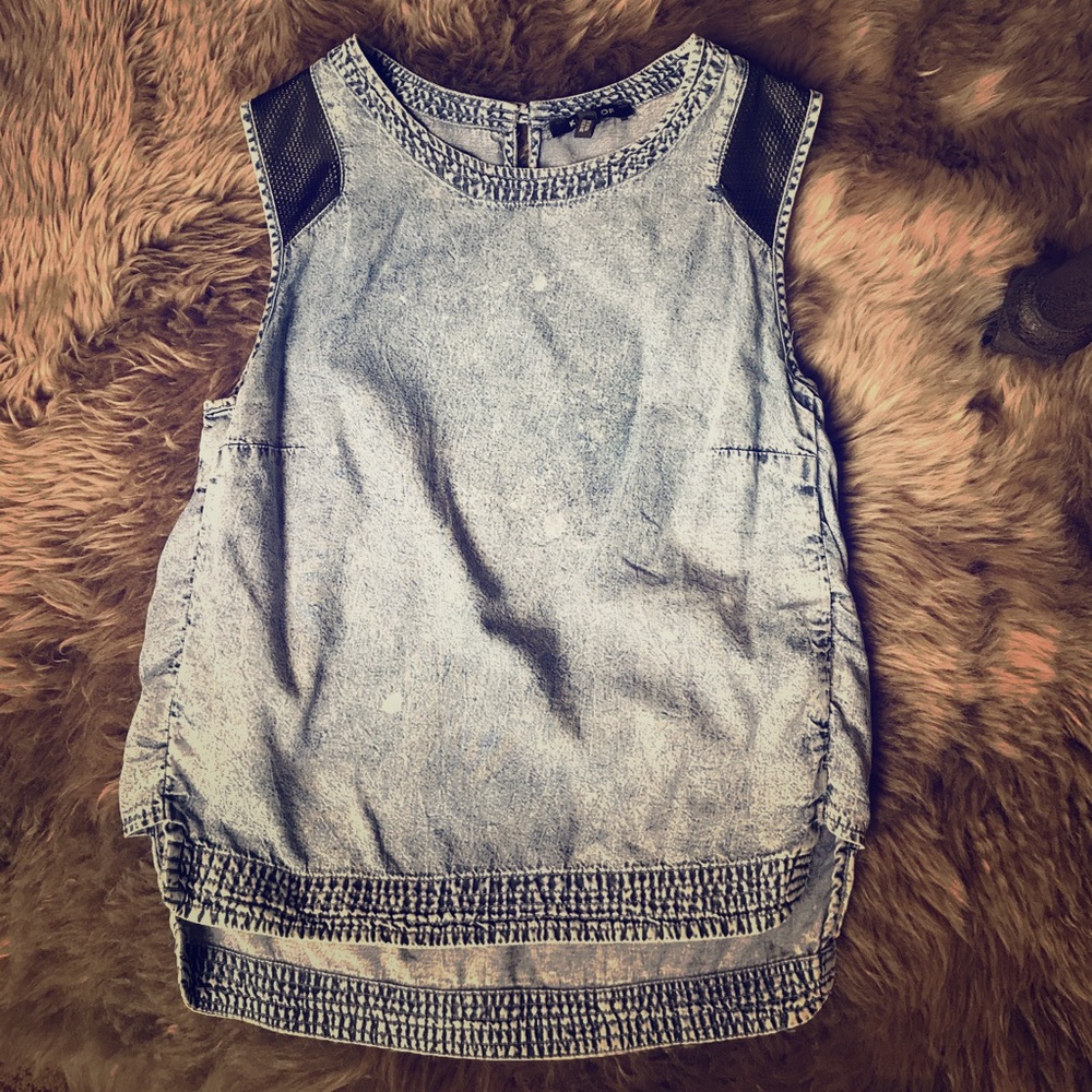 Kiind Of Blue Denim Sleeveless Top XS