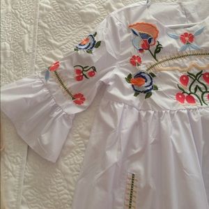 Embroidered BabyDoll Dress