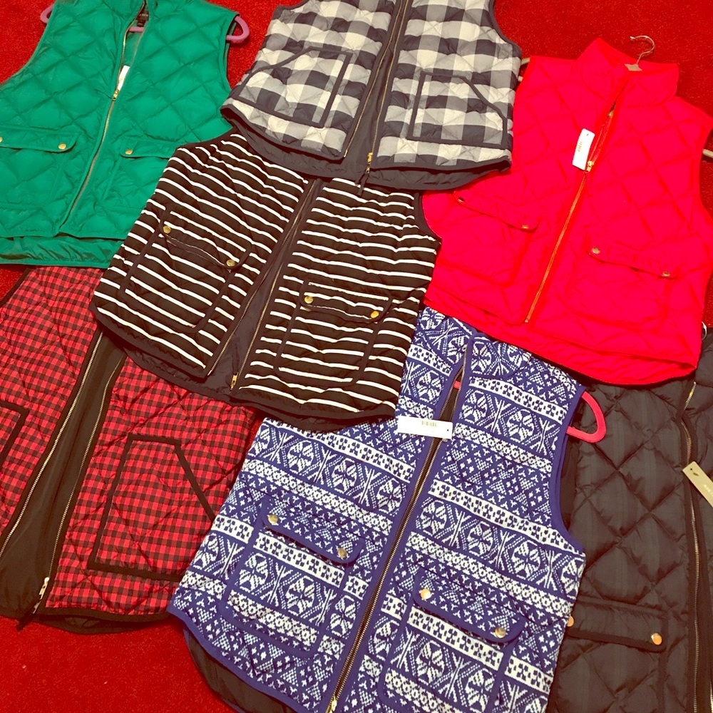 J. Crew Excursion Puffer Vests