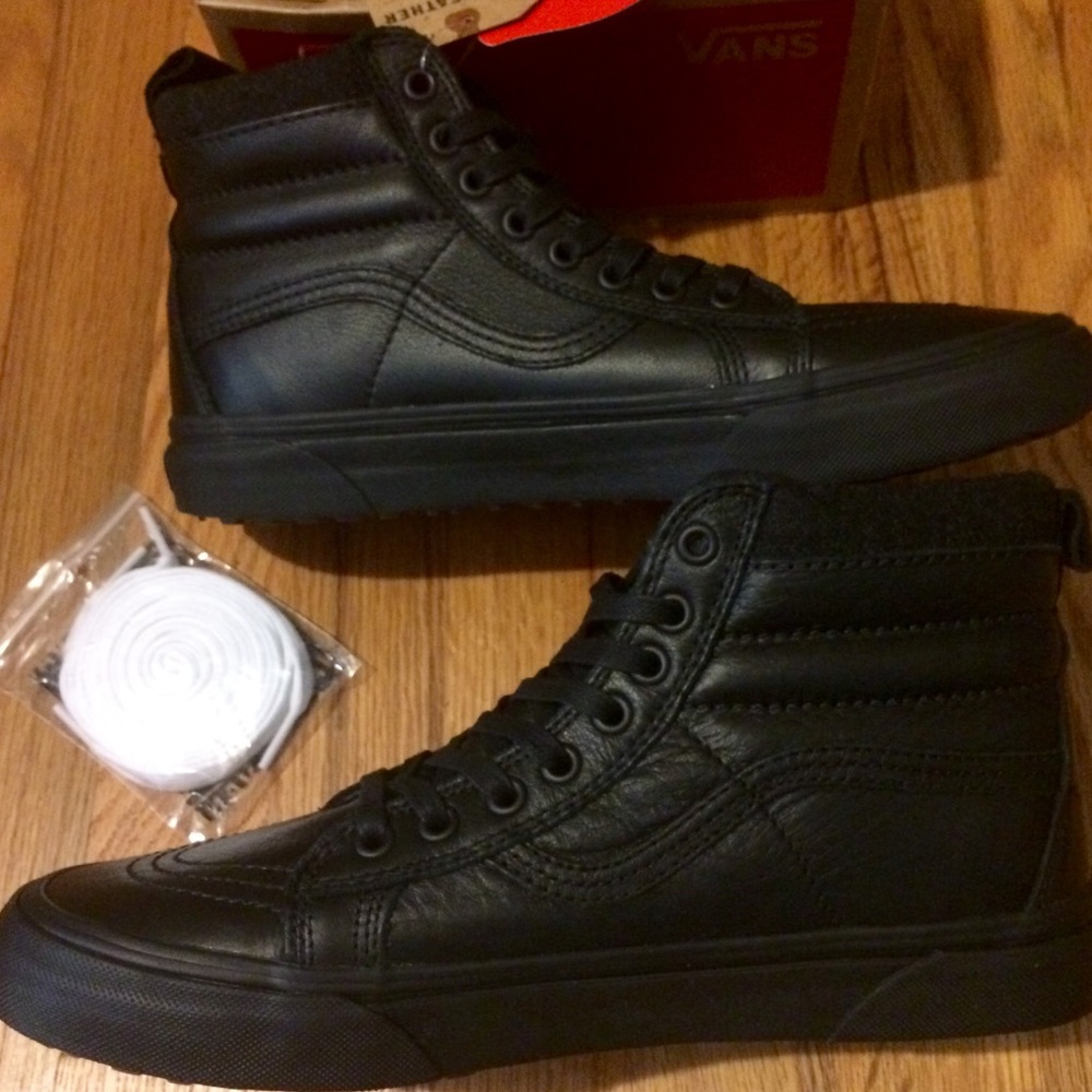 NEWinBox!!🏁Vans Sk8-Hi MTE Premium Leather Black