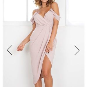 Beige showpo give me more dress size 8 au (4 US)