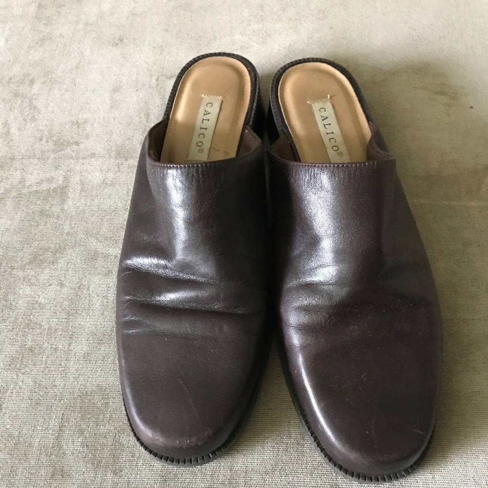 🦋CALICO BROWN LEATHER SHOES