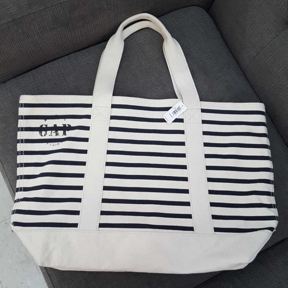 NWT Original GAP Beach/Grocery Canvas Tote $18'obo