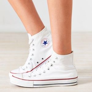 White Converse High-Tops