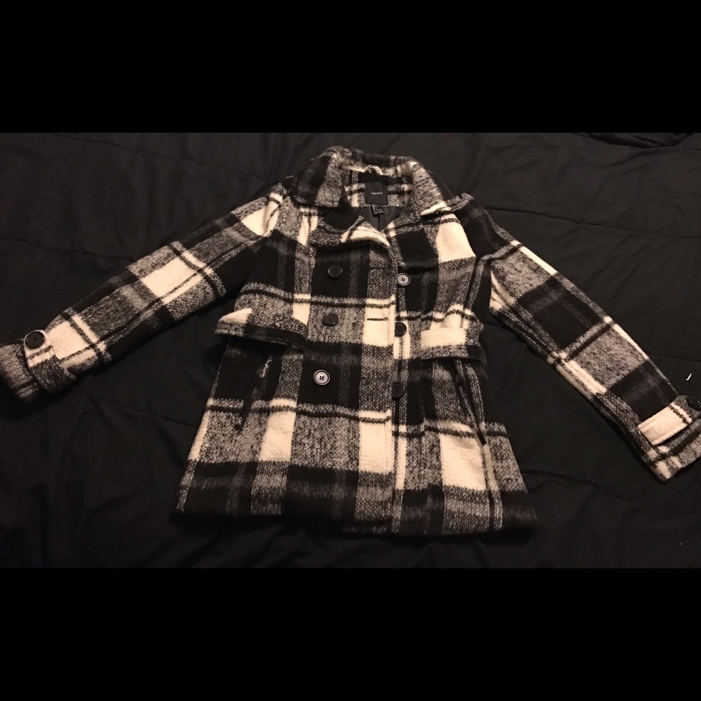 Forever 21 Black/White Coat