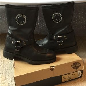 Harley Davidson Men's Black President Biker Boots