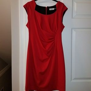 Red Calvin Klein Dress