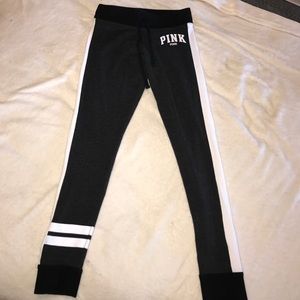Victorias secret pink yoga gray leggings