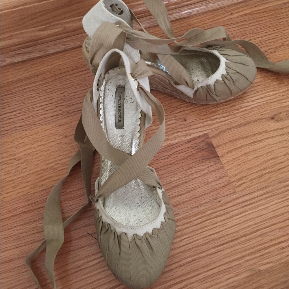 Lovely People Tie-Up Ballerina Platforms