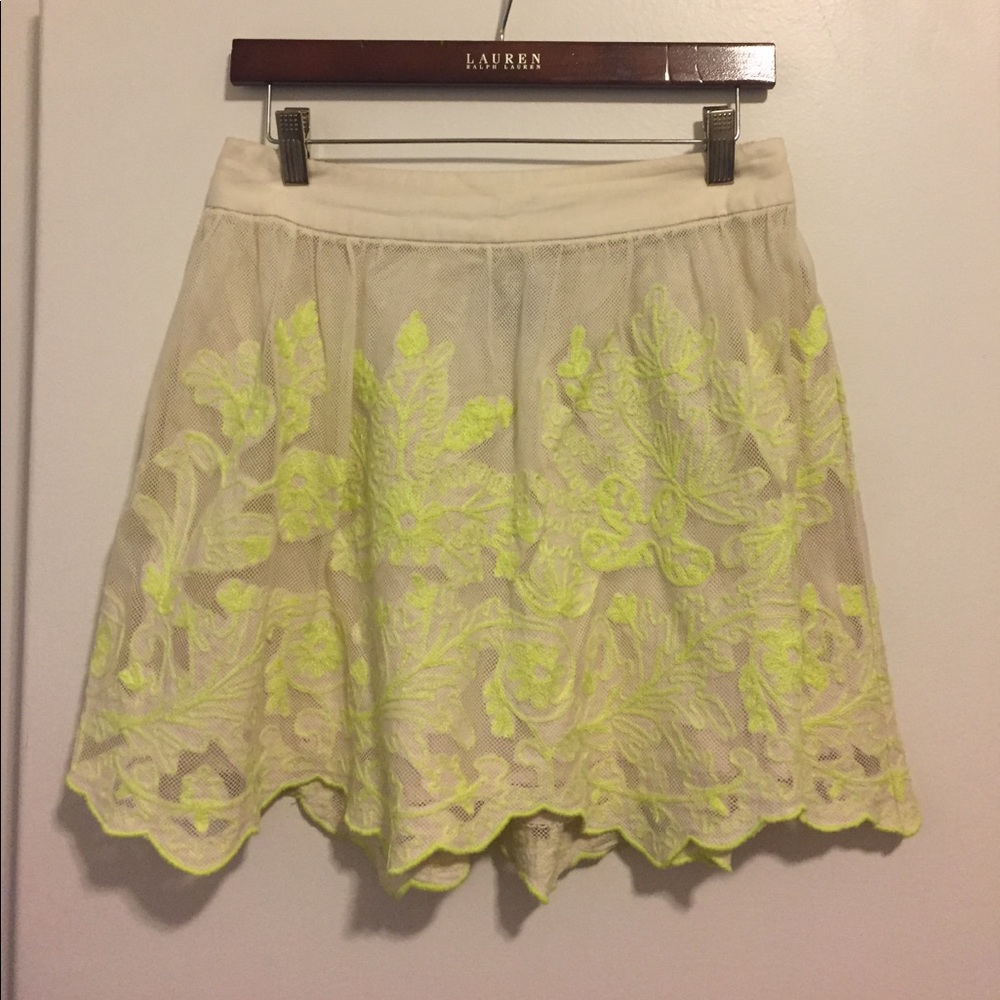 Electric Vines Floral Skirt