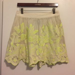 Electric Vines Floral Skirt