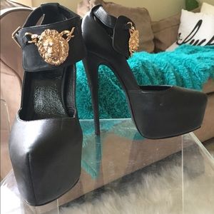 Versace style Platform Heels