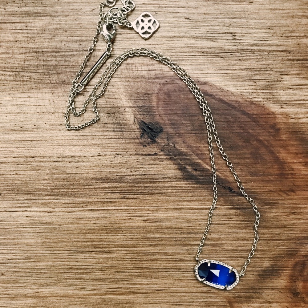 Kendra Scott Elisa Pendant Necklace in Blue