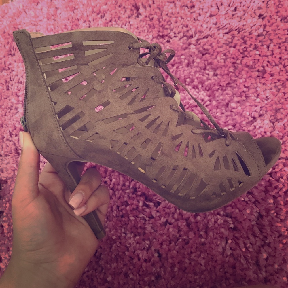 Favorite open toe booties!