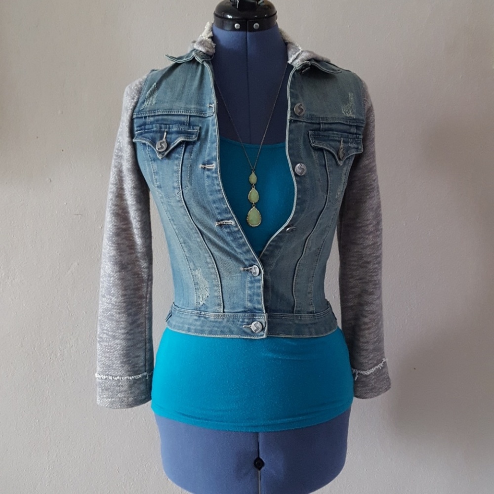 Jean Jacket with hoodie