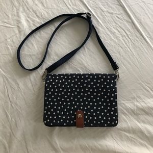 Thirty-one cross body polka dot bag