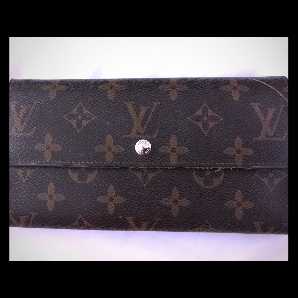 Beautiful wallet with some wear and tear