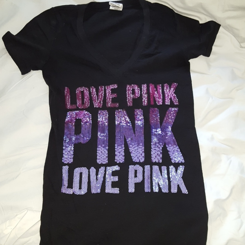 Bling v neck tank