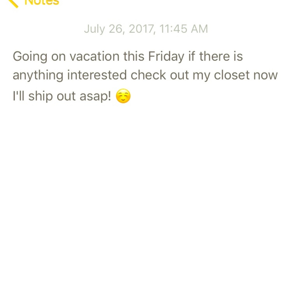 Leaving soon! Will ship asap