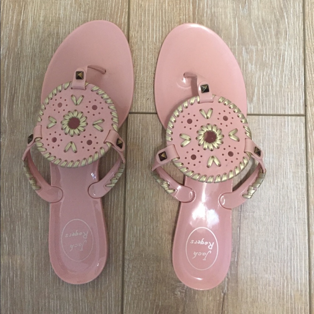 Jack Rogers pink jelly sandals