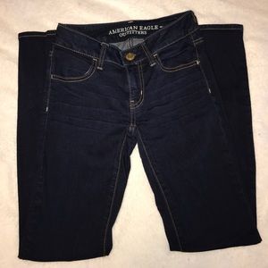 American eagle dark wash super stretch jeggings