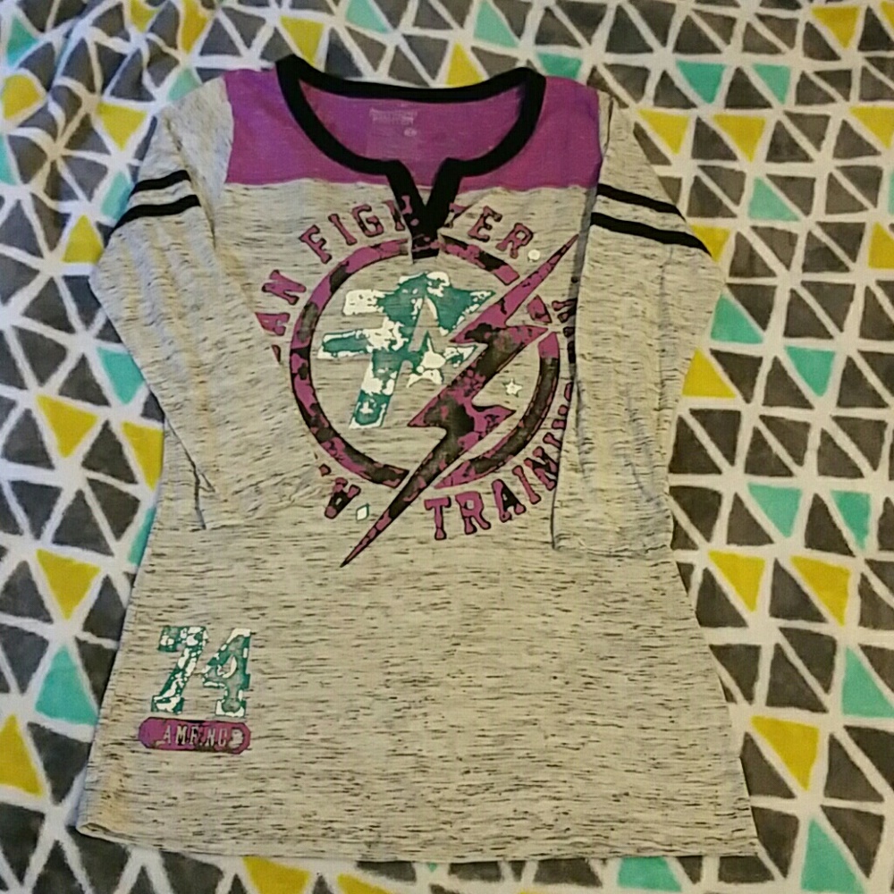 NWOT American Fighter 3/4 Sleeve Shirt