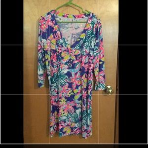 Lillu Pulitzer 3/4 sleeve dress size L