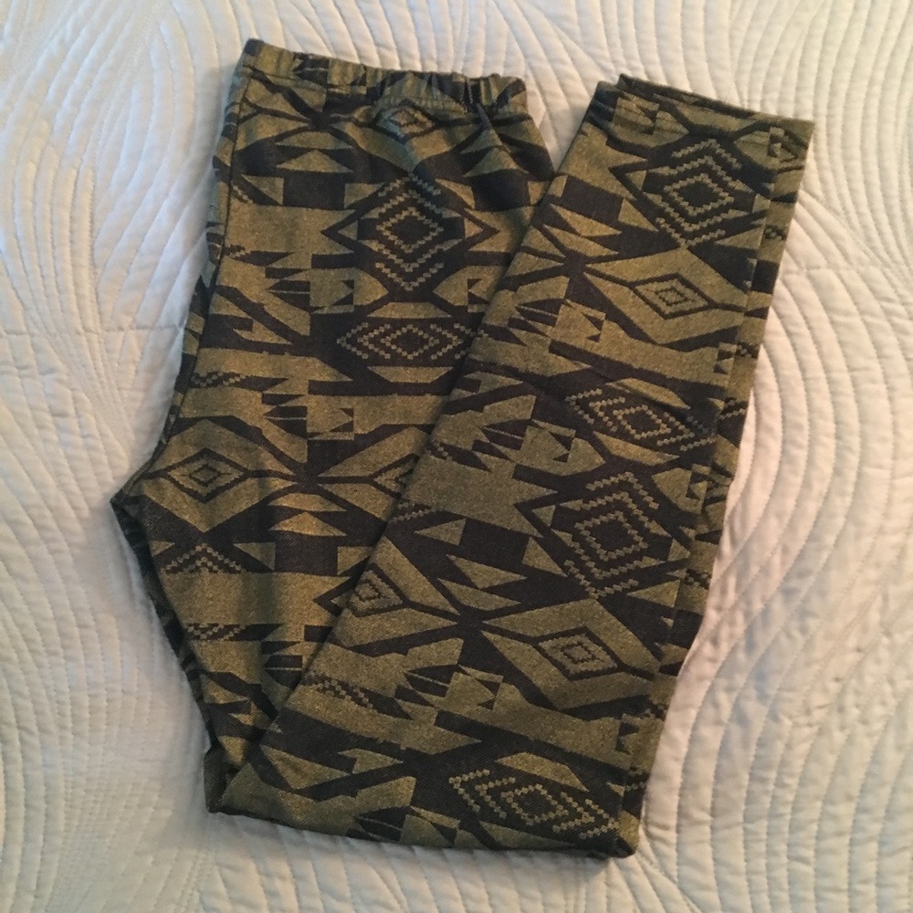 Aztec print leggings XL