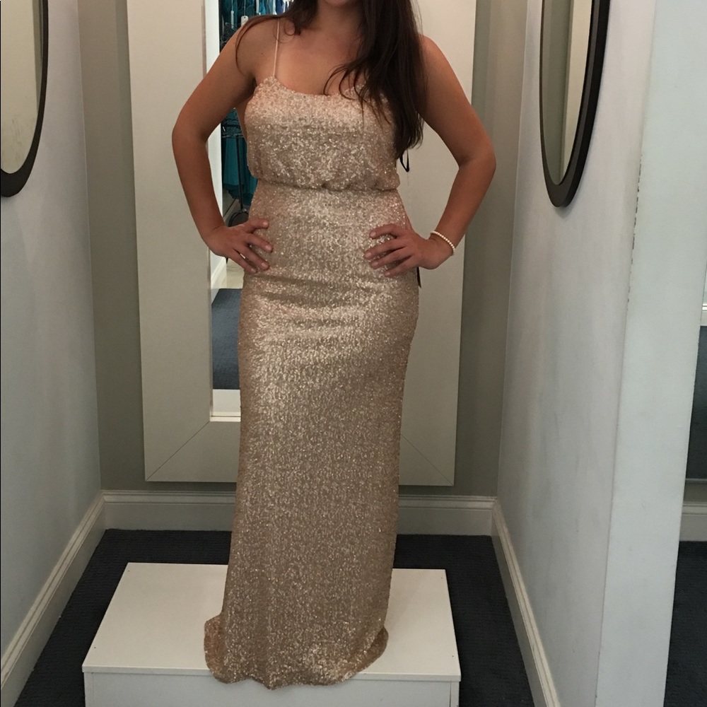 Rose gold size 10 perfect condition dress