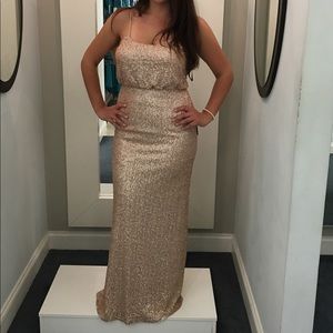 Rose gold size 10 perfect condition dress