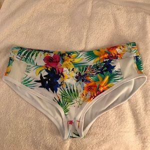 Athleta Tropical Floral Bikini Swim Bottom Large