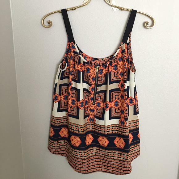 Pixley graphic tank with zipper back detail - Picture 2 of 2