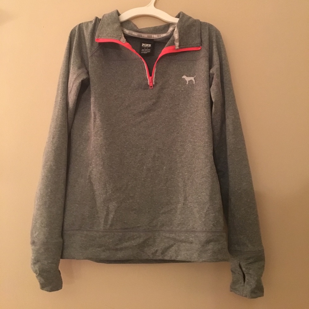 Reflective Pink Half-Zip Jacket