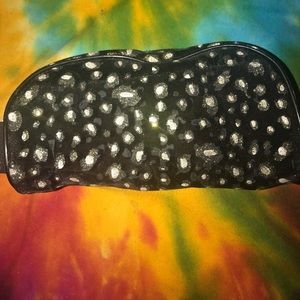 Black (sort of mesh) Cheetah Print Makeup Bag
