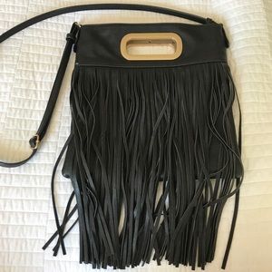 Black Fringe Crossbody Bag