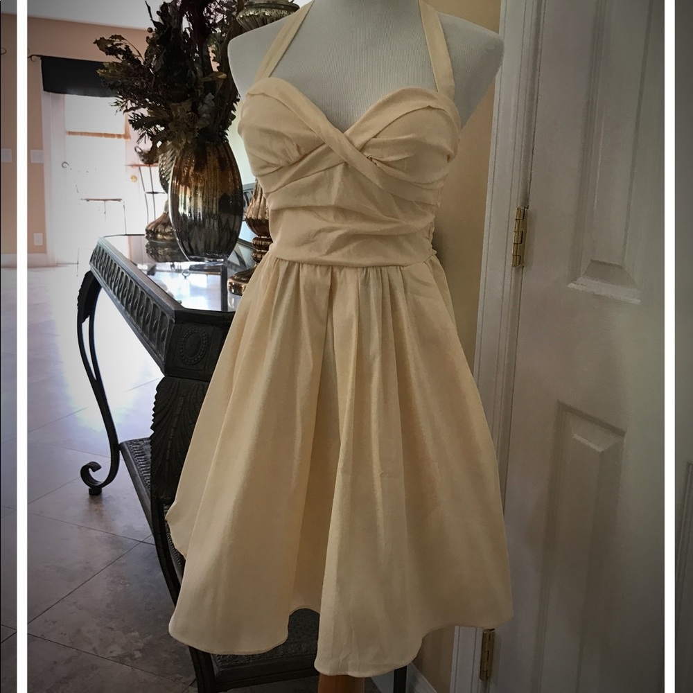 Retro Style Flared Party Dress