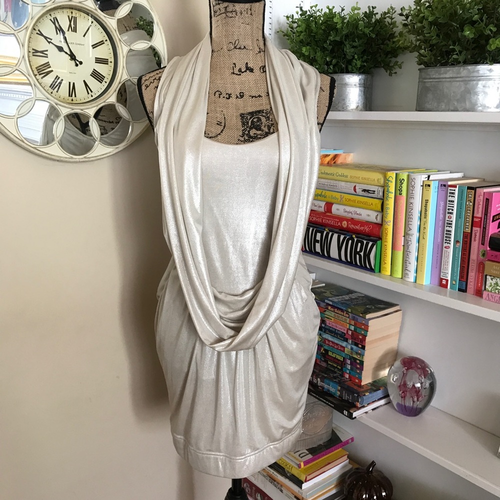 Bebe | “SOLD” Chic Draped Style Dress - Picture 2 of 5